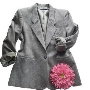 Vintage Evan Picone Pure Wool Blazer Jacket